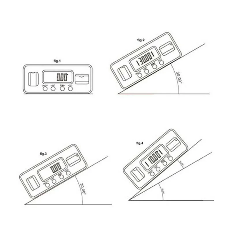 4*90° Magnet Digital Inclinometer Level Protractor Angle Finder Bevel Gauge Inclinometer Measuring Tools
4*90° Magnet Digital Inclinometer Level Protractor Angle Finder Bevel Gauge Inclinometer Measuring Tools