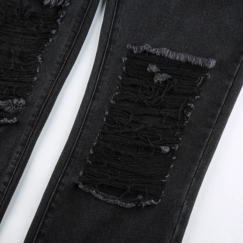 Fashion Holes High Waist Jeans Femme Pantalon Vintage Streetwear Loose n Trousers Joggers Women Denim Pants
Fashion Holes High Waist Jeans Femme Pantalon Vintage Streetwear Loose n Trousers Joggers Women Denim Pants