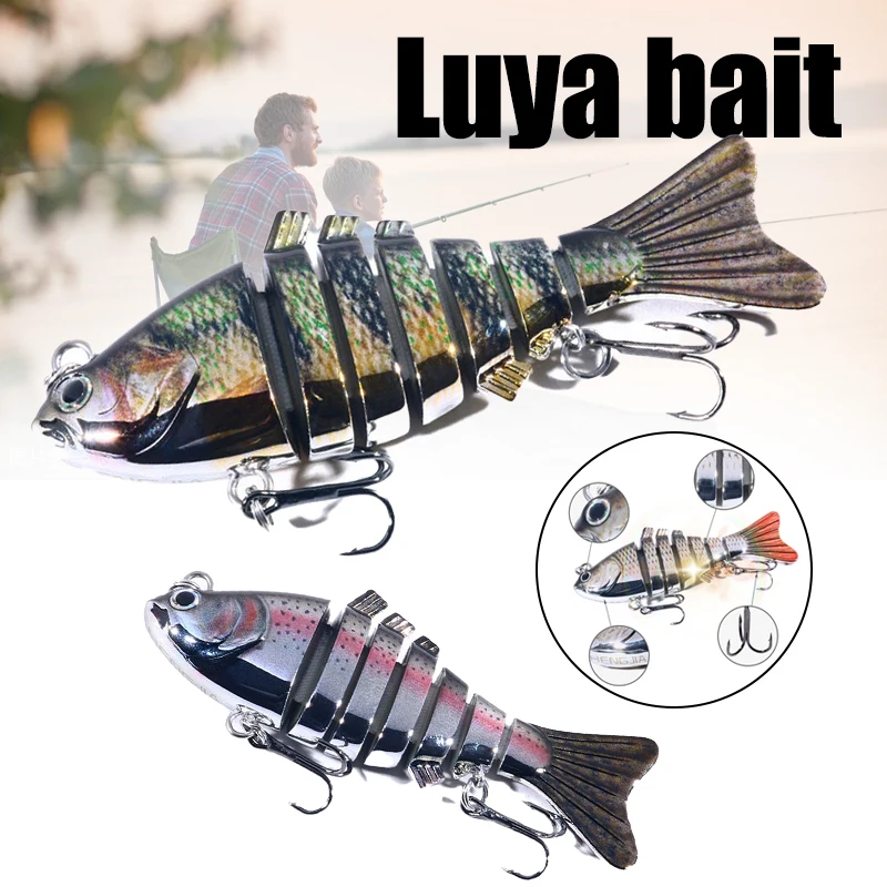 Portable Fishing Lures Slow Sinking Bionic Swimming Lures Reusable Fishing Accessories for Outdoor Lake Sea HA 
Portable Fishing Lures Slow Sinking Bionic Swimming Lures Reusable Fishing Accessories for Outdoor Lake Sea HA