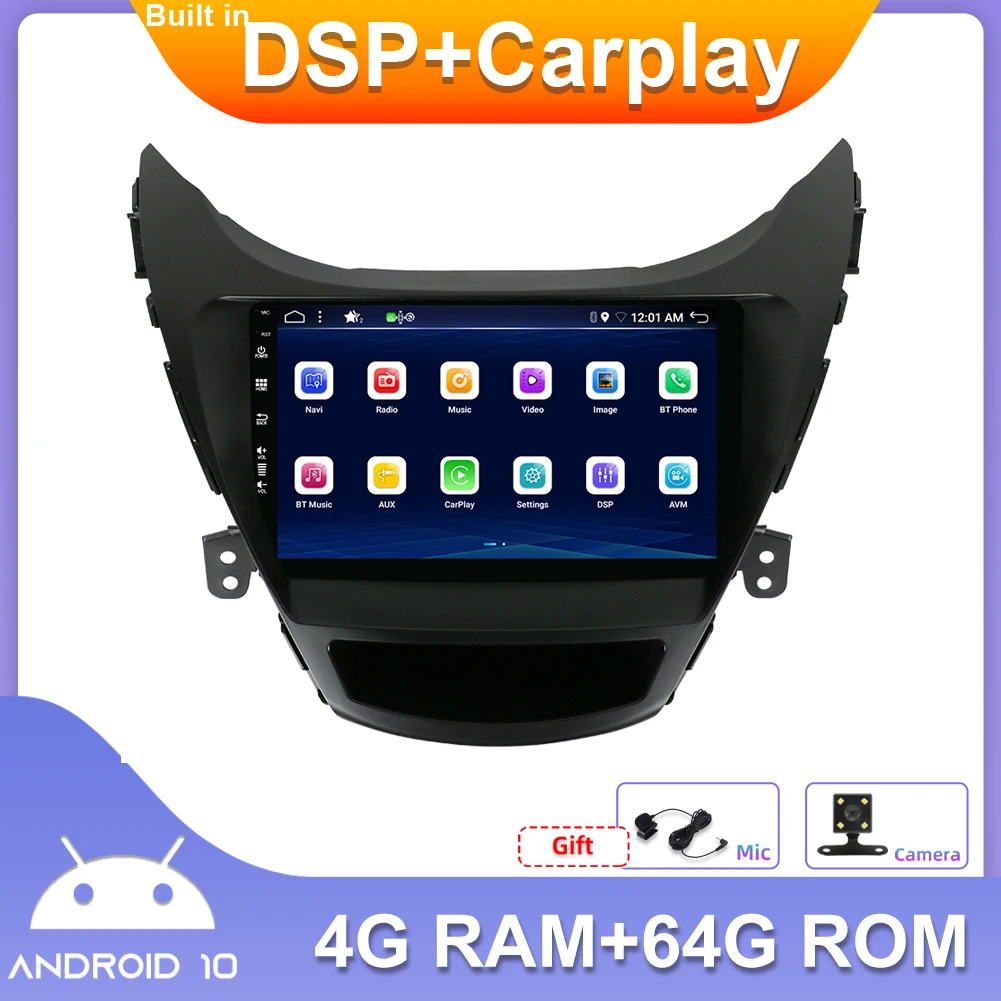9" Car Radio GPS Navigation Stereo Player For Hyundai Elantra 2011-2015 Android 10.0 Carplay DSP DAB AUX WIFI RDS USB Camera 
9" Car Radio GPS Navigation Stereo Player For Hyundai Elantra 2011-2015 Android 10.0 Carplay DSP DAB AUX WIFI RDS USB Camera