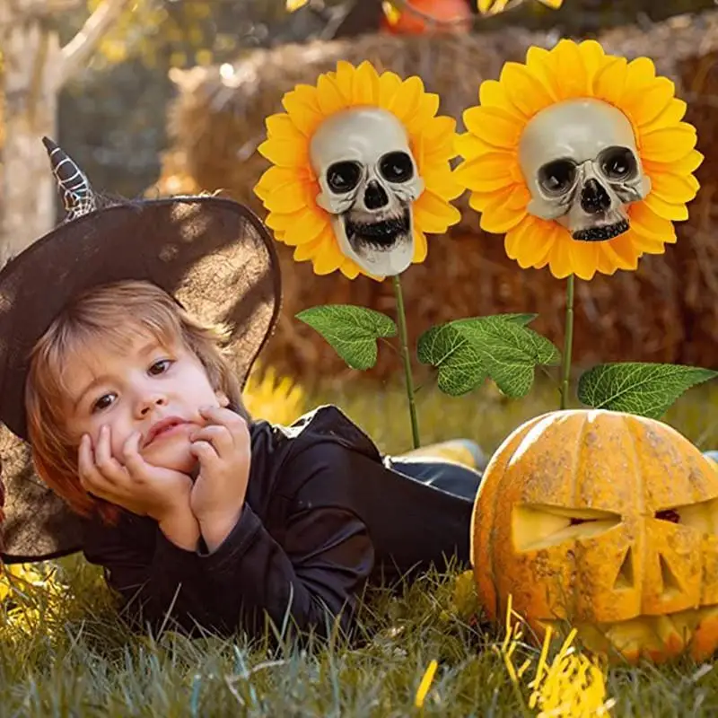 PVC Skeleton Flower Facing The Sun 1PCS Single Head Halloween Christmas Decor Party Terror Scary Props
PVC Skeleton Flower Facing The Sun 1PCS Single Head Halloween Christmas Decor Party Terror Scary Props
