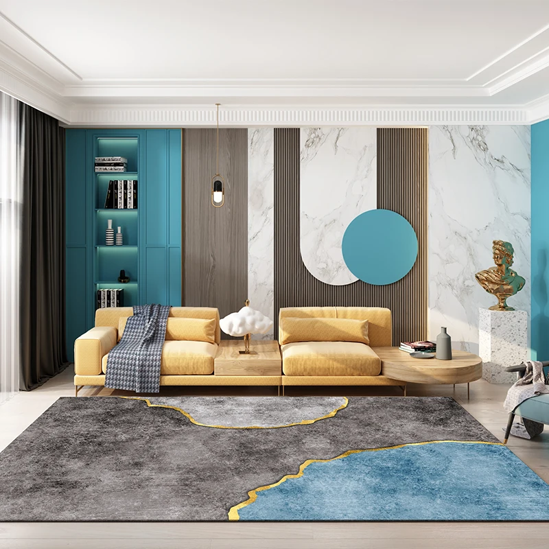 New Chinese modern light luxury carpet living room wash-free household tea table blanket sofa large area gray bedroom mat
New Chinese modern light luxury carpet living room wash-free household tea table blanket sofa large area gray bedroom mat