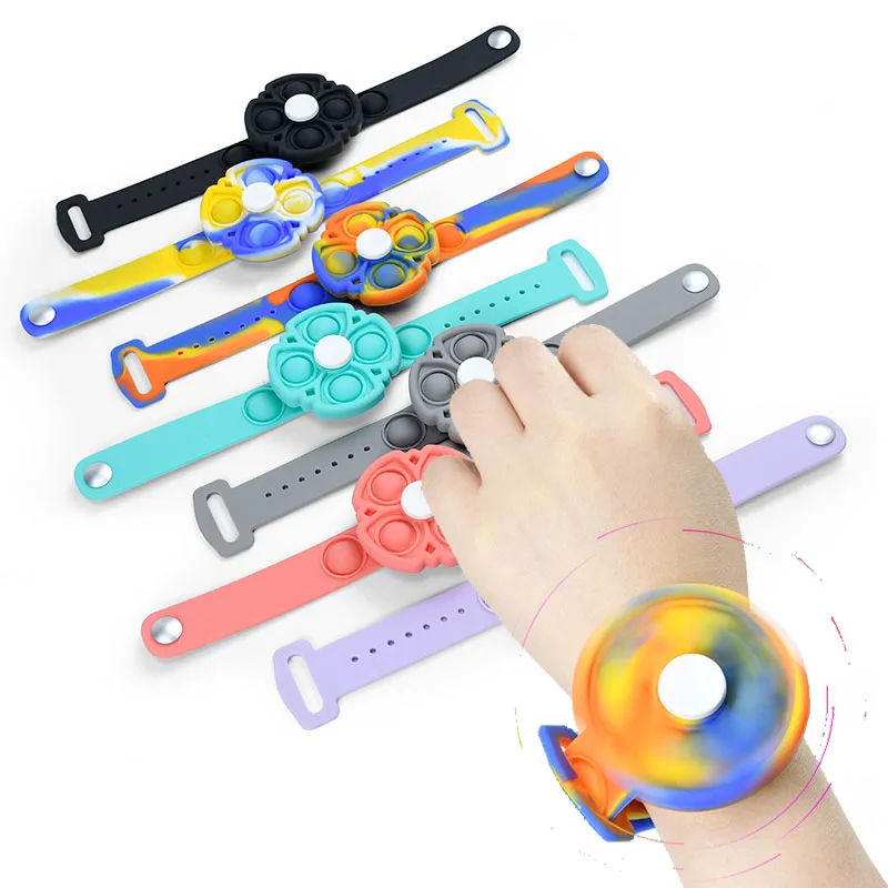 PopIts Fidget Spinner Toys Relieve Stress Bracelet Press Finger Silicone Wristband Anti stress Release Pressure Push Bubble Toy
PopIts Fidget Spinner Toys Relieve Stress Bracelet Press Finger Silicone Wristband Anti stress Release Pressure Push Bubble Toy