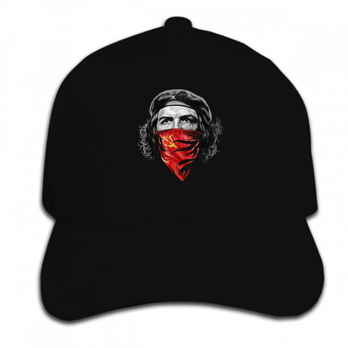 Бейсбольная кепка Che Guevara w с принтом на заказ Красная Бандана молотка и серпа |