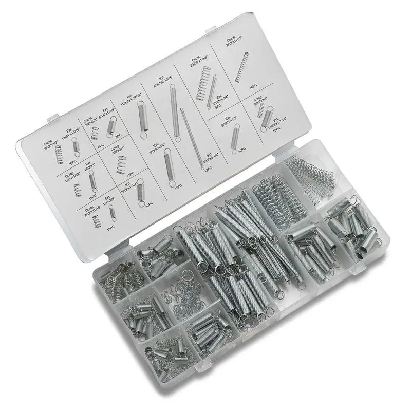 200pcs/Box Extension Spring Tension Pressure Compression Springs Assortment Set Steels With Plastic | Обустройство дома