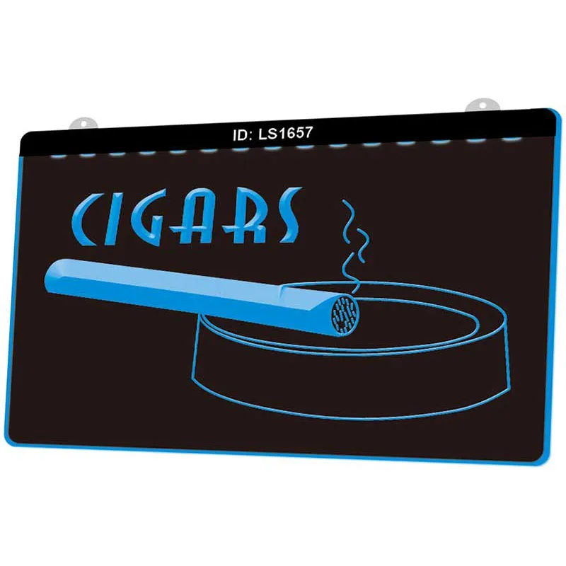 LS1657 сигары для бара клуба магазина сигарет новая 3d-гравировка светодиодный