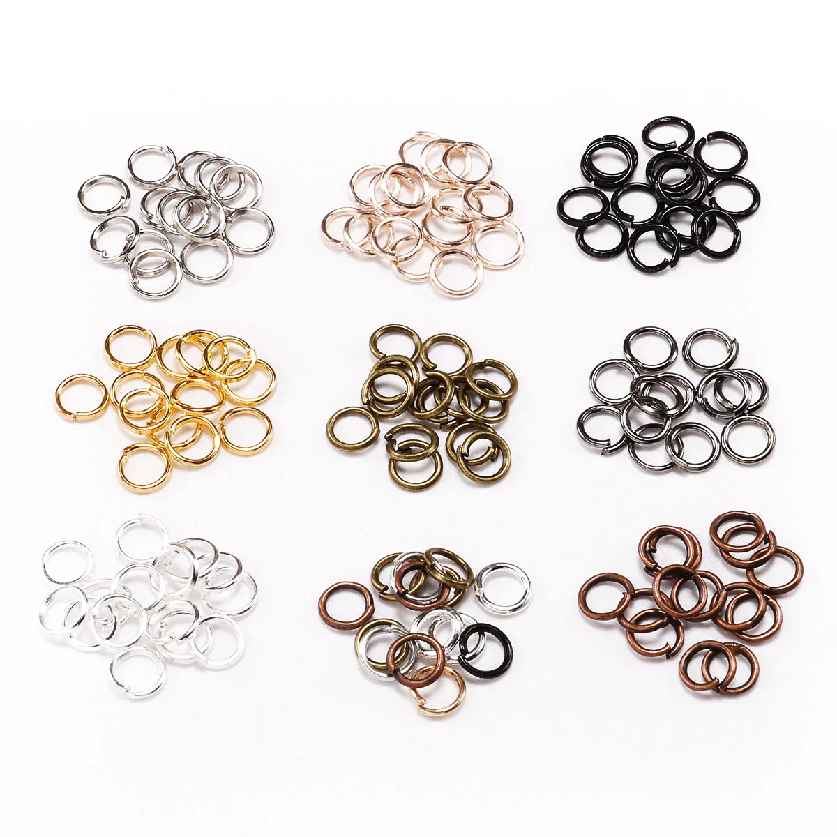 200PCS/Lot 4 6 8 10 mm Metal Multicolor Jump Rings Silver/Gold/Bronze Color Split Ring Connectors For Diy Jewelry Finding Making 
200PCS/Lot 4 6 8 10 mm Metal Multicolor Jump Rings Silver/Gold/Bronze Color Split Ring Connectors For Diy Jewelry Finding Making