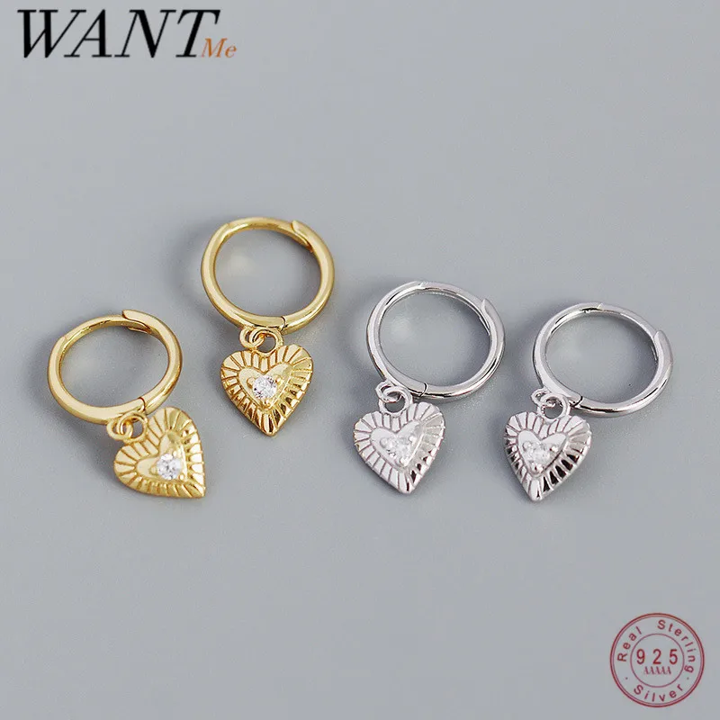Женские серьги-гвоздики WANTME, классические серьги из серебра 925 пробы в виде сердца с блестящим цирконием в ретро-стиле, украшения для вечери...
Женские серьги-гвоздики WANTME, классические серьги из серебра 925 пробы в виде сердца с блестящим цирконием в ретро-стиле, украшения для вечери...
