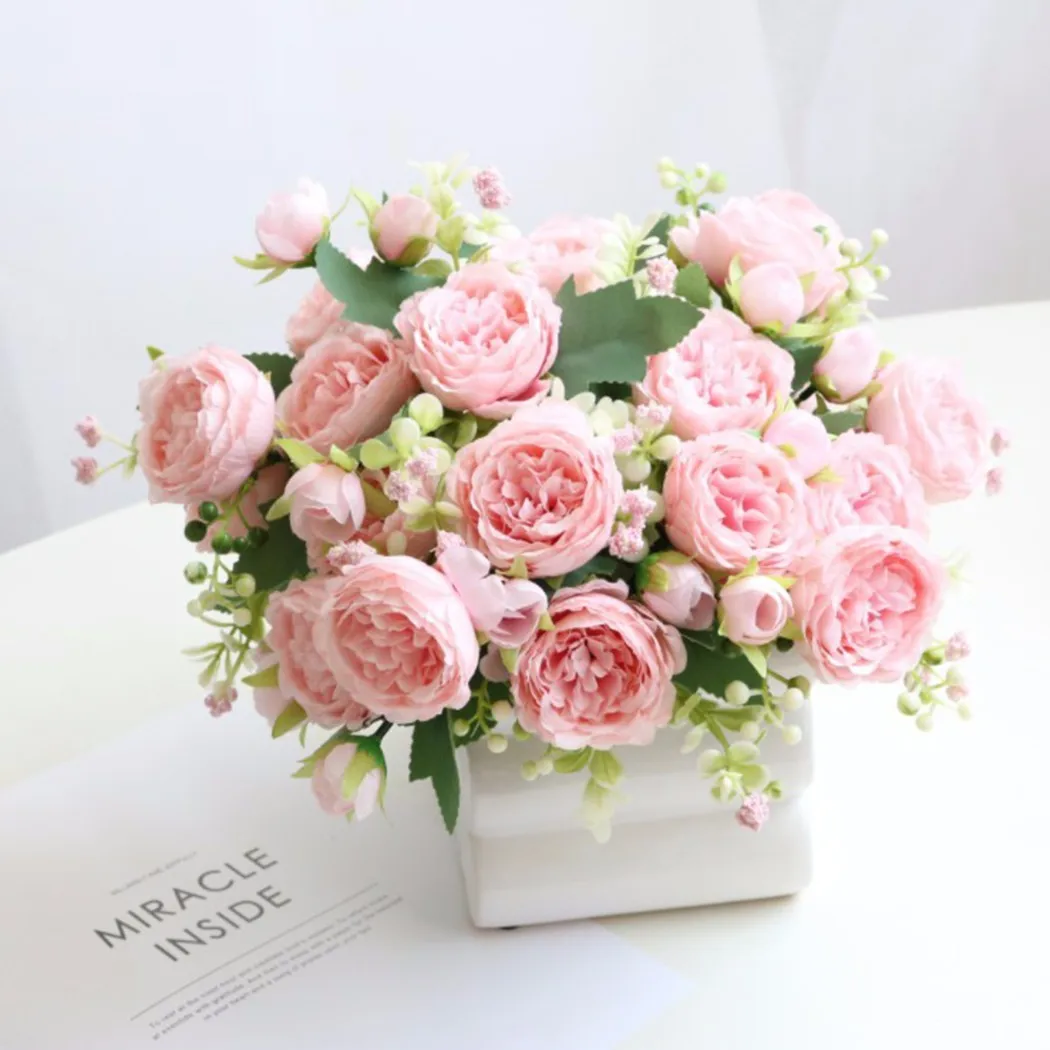 1Pcs Aritificial Fake Flowers 5 Heads Silk Persian Rose Peony Bud Berry Bouquet Holding Wedding Arrangement Home Party Decor
1Pcs Aritificial Fake Flowers 5 Heads Silk Persian Rose Peony Bud Berry Bouquet Holding Wedding Arrangement Home Party Decor
