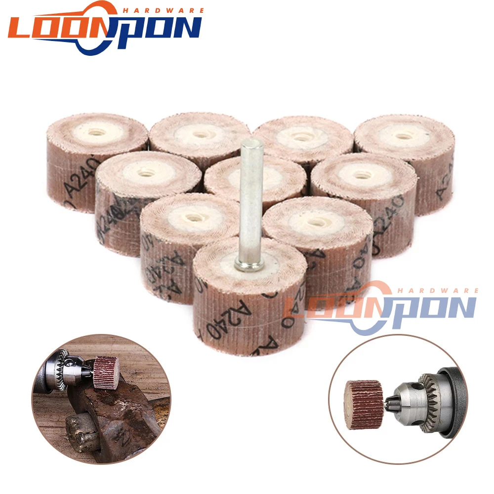 100Pcs 25/30/40mm Sandpaper Flap Wheel Head 1/4" Shank Polishing Flap Wheels Brush 80~600# for Abrasive Grinder Rotary Tools
100Pcs 25/30/40mm Sandpaper Flap Wheel Head 1/4" Shank Polishing Flap Wheels Brush 80~600# for Abrasive Grinder Rotary Tools
