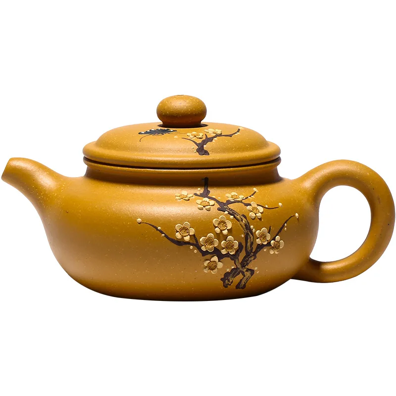 Yixing Mingjia handmade raw ore section mud purple clay teapot plum fragrance antique teapot
Yixing Mingjia handmade raw ore section mud purple clay teapot plum fragrance antique teapot