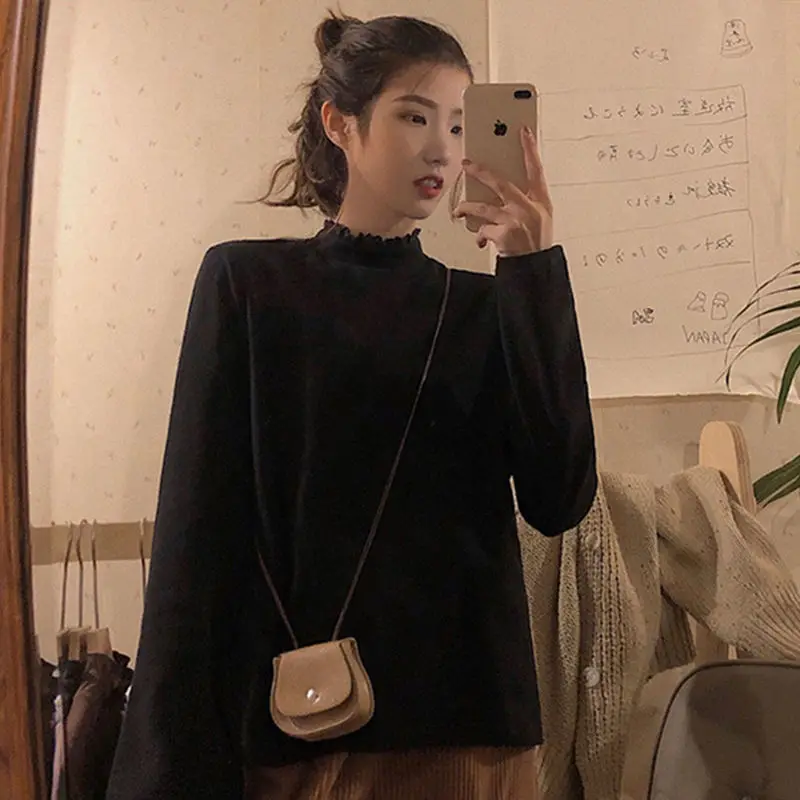 Lace Apricot Shirt Women Blouses Versatile Long Sleeve Inside T-shirt Top Clothing Crop Korean Vintage Ladies Oversize Female
Lace Apricot Shirt Women Blouses Versatile Long Sleeve Inside T-shirt Top Clothing Crop Korean Vintage Ladies Oversize Female
