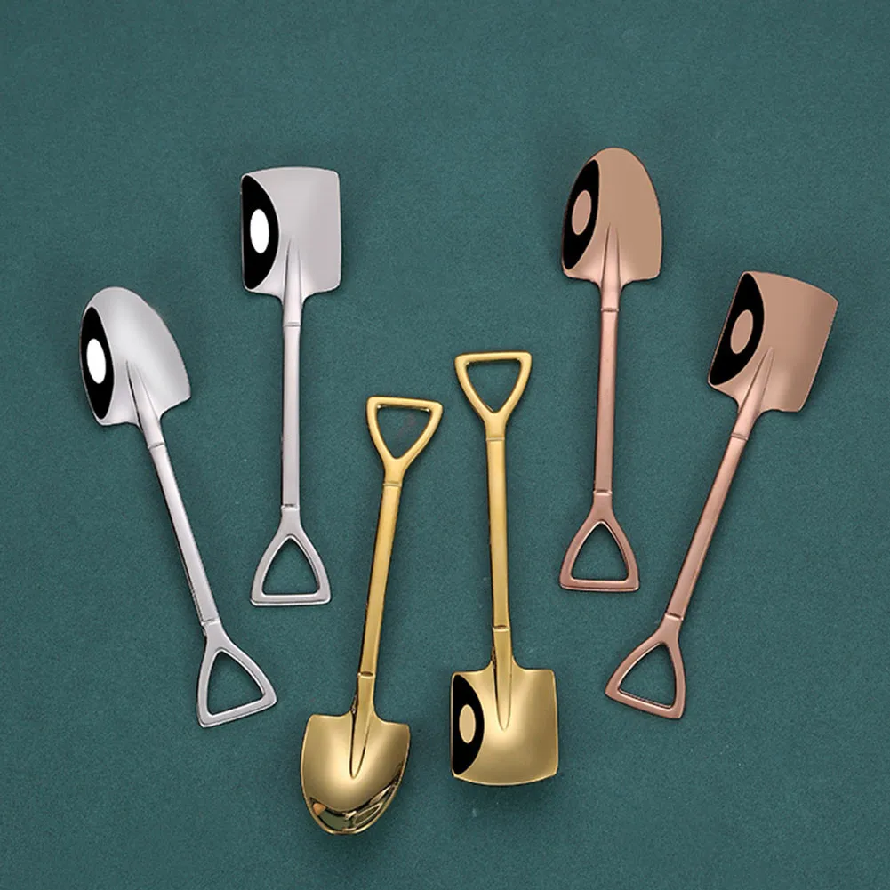 4PCS Coffee Spoon Cutlery Set 304 Stainless Steel Retro Iron Shovel Ice Cream Spoon Scoop Creative Spoon Tea-spoon Tableware
4PCS Coffee Spoon Cutlery Set 304 Stainless Steel Retro Iron Shovel Ice Cream Spoon Scoop Creative Spoon Tea-spoon Tableware