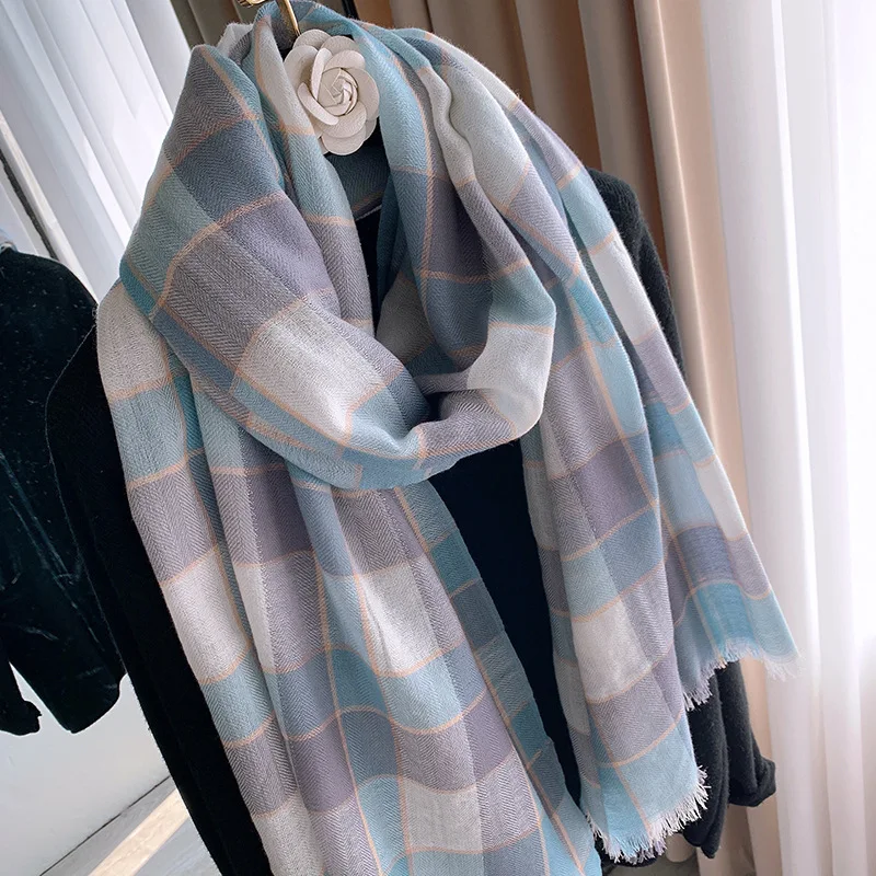2022 New Women Plaid wool Scarf Winter Pashmina Shawls Cashmere Thick Wraps Lady Warm Scarves Bufanda Blanket Female Foulard
2022 New Women Plaid wool Scarf Winter Pashmina Shawls Cashmere Thick Wraps Lady Warm Scarves Bufanda Blanket Female Foulard