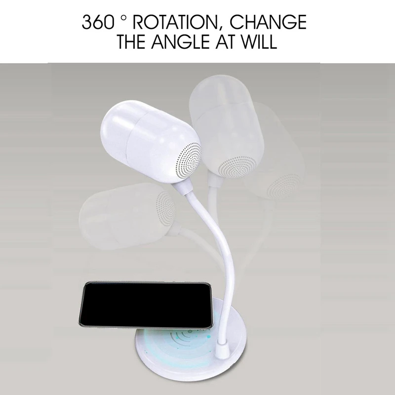 L4 LED Bluetooth Speaker Lamp Subwoofer Mobile Phone Wireless Charging o Desk Lamp
L4 LED Bluetooth Speaker Lamp Subwoofer Mobile Phone Wireless Charging o Desk Lamp