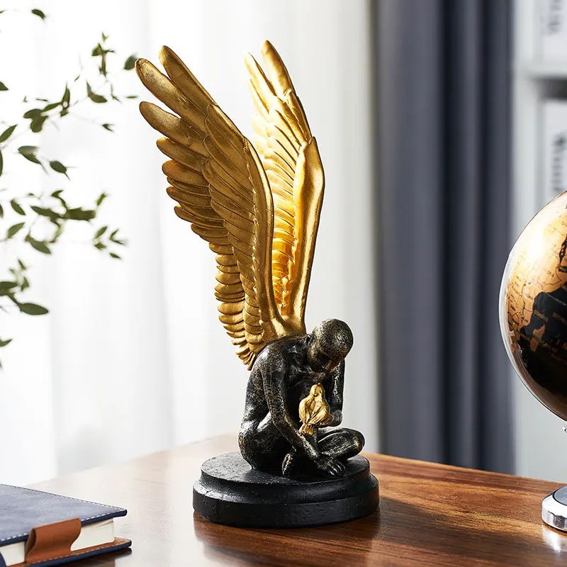 Luxury Character Decoration Creative Angel Porch Wine Cabinet Resin Statues Crafts for Living Room Bedroom Decorations
Luxury Character Decoration Creative Angel Porch Wine Cabinet Resin Statues Crafts for Living Room Bedroom Decorations