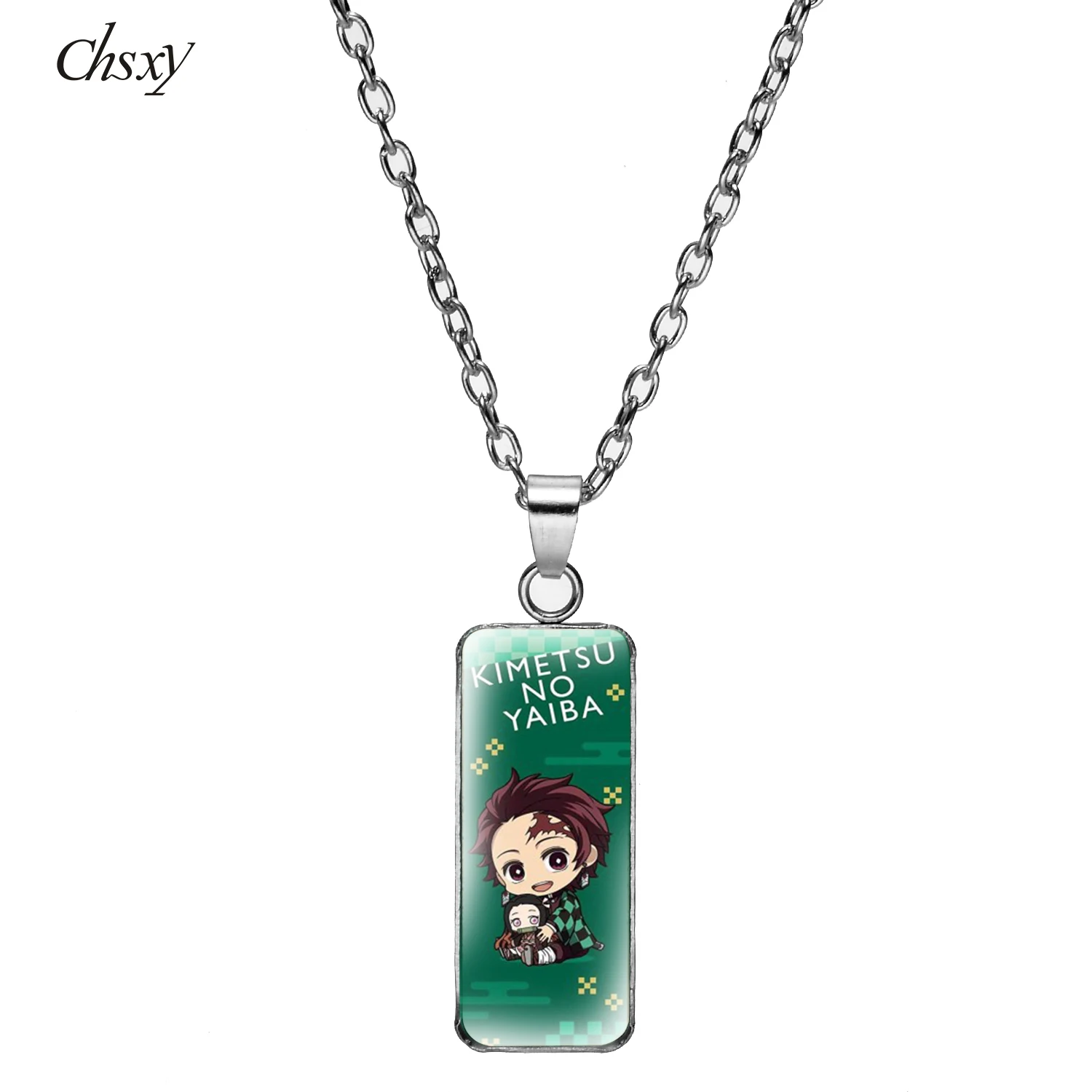 Demon Slayer Necklace Tokitou Muichirou Kimetsu No Yaiba Rectangular Glass Cartoon Pendant Chain Fans Cosplay Fans Anime Gift
Demon Slayer Necklace Tokitou Muichirou Kimetsu No Yaiba Rectangular Glass Cartoon Pendant Chain Fans Cosplay Fans Anime Gift