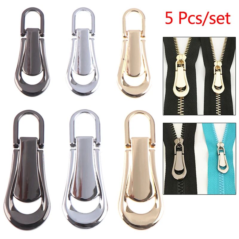 5Pcs Zipper Slider Detachable Metal Head Zip Puller Tab Repair Kits DIY Sewing
5Pcs Zipper Slider Detachable Metal Head Zip Puller Tab Repair Kits DIY Sewing