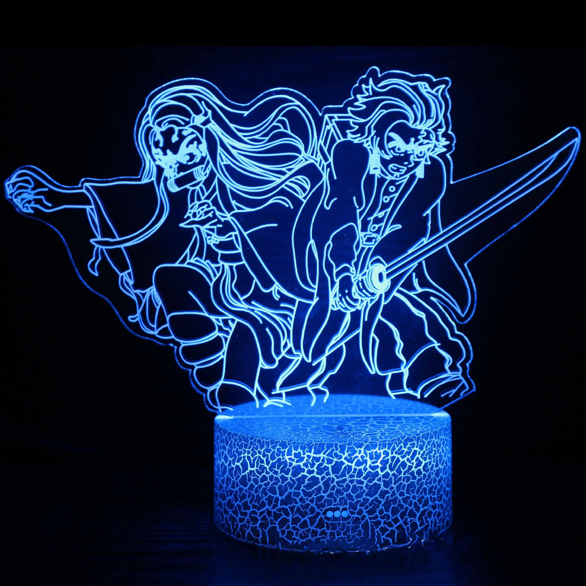 Led Night Light Kimetsu No Yaiba Nezuko Kamado Figure for Bedroom Decor Nightlight Kids Child Table 3d Lamp Demon Slayer Gift 
Led Night Light Kimetsu No Yaiba Nezuko Kamado Figure for Bedroom Decor Nightlight Kids Child Table 3d Lamp Demon Slayer Gift