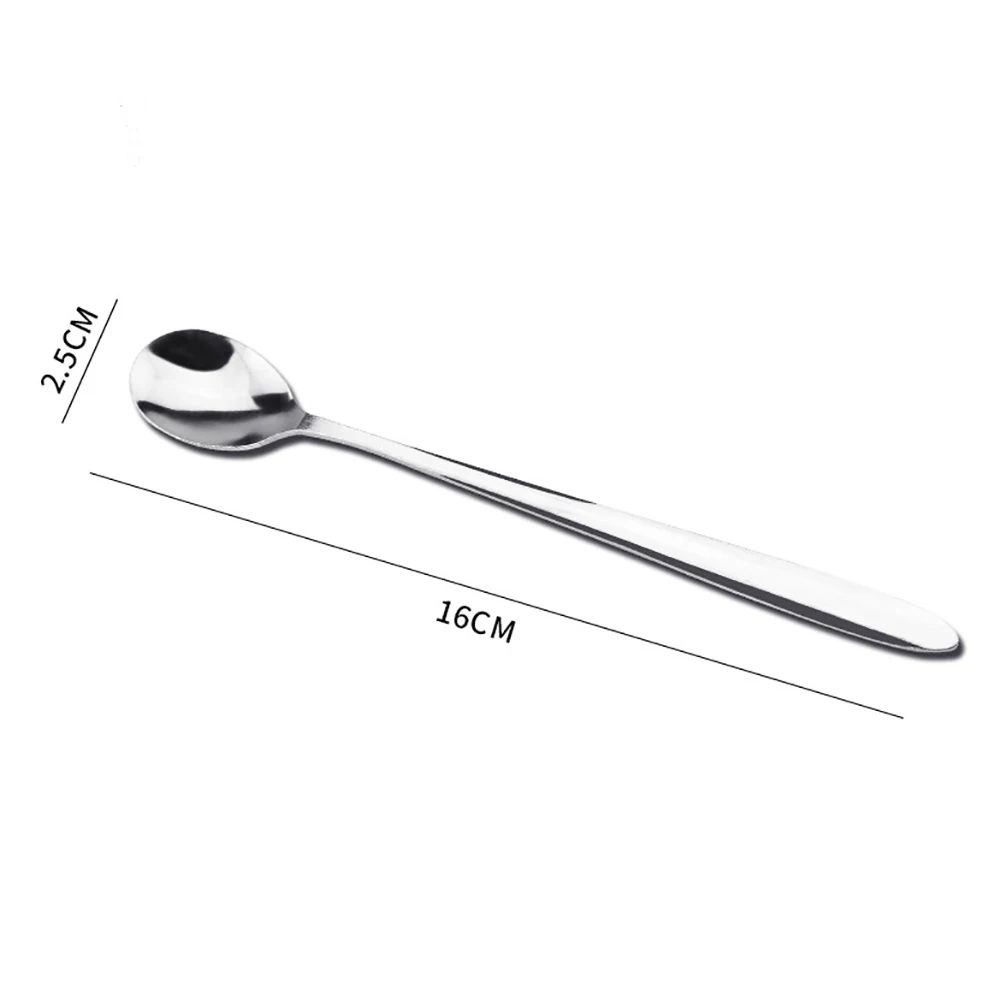 2Pcs Long Stainless Steel Coffee Spoon Ice Cream Dessert Tea Spoon For Picnic Kitchen Accessories
2Pcs Long Stainless Steel Coffee Spoon Ice Cream Dessert Tea Spoon For Picnic Kitchen Accessories
