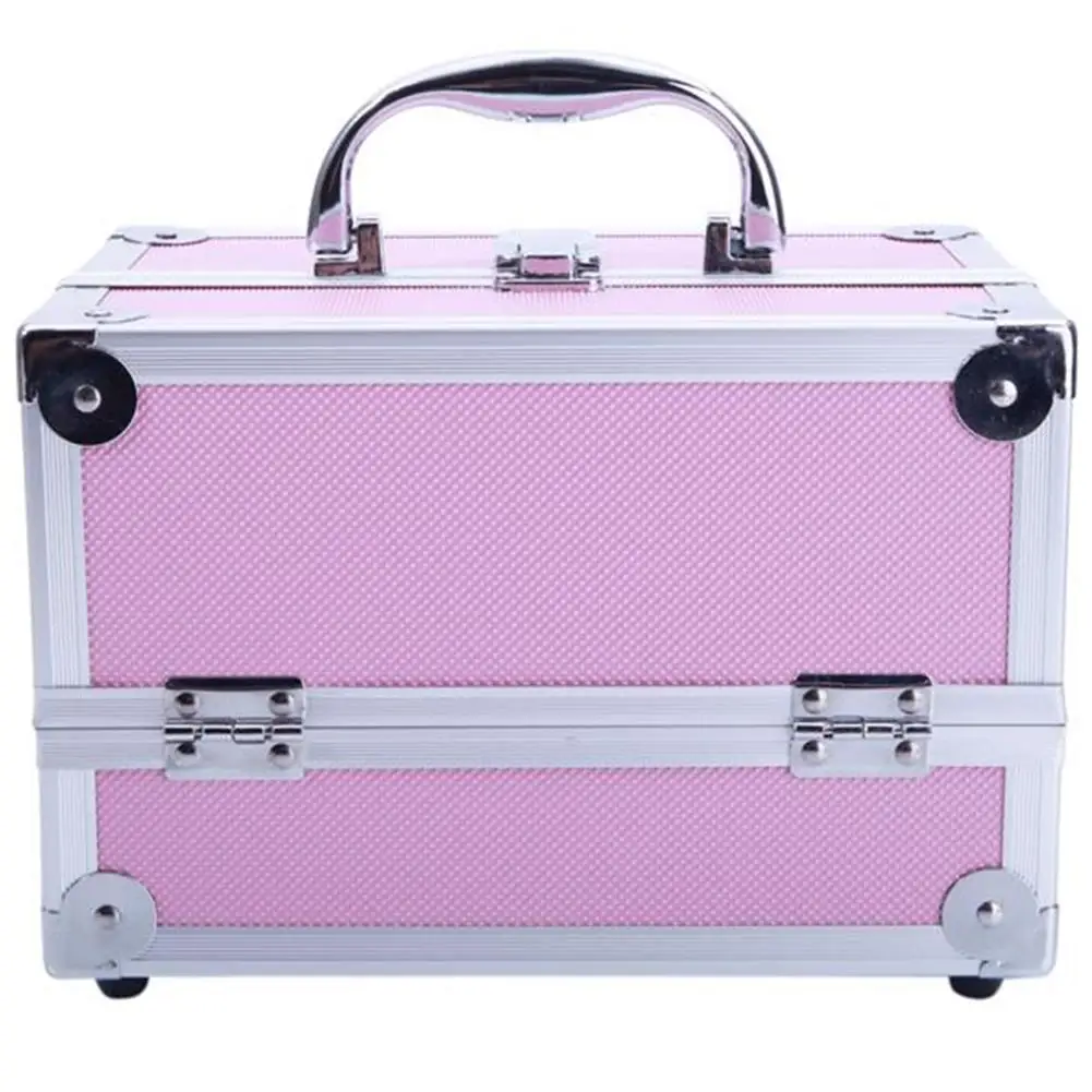 Aluminum Makeup Train Case Jewelry Box Cosmetic Organizer Stand with Mirror
Aluminum Makeup Train Case Jewelry Box Cosmetic Organizer Stand with Mirror