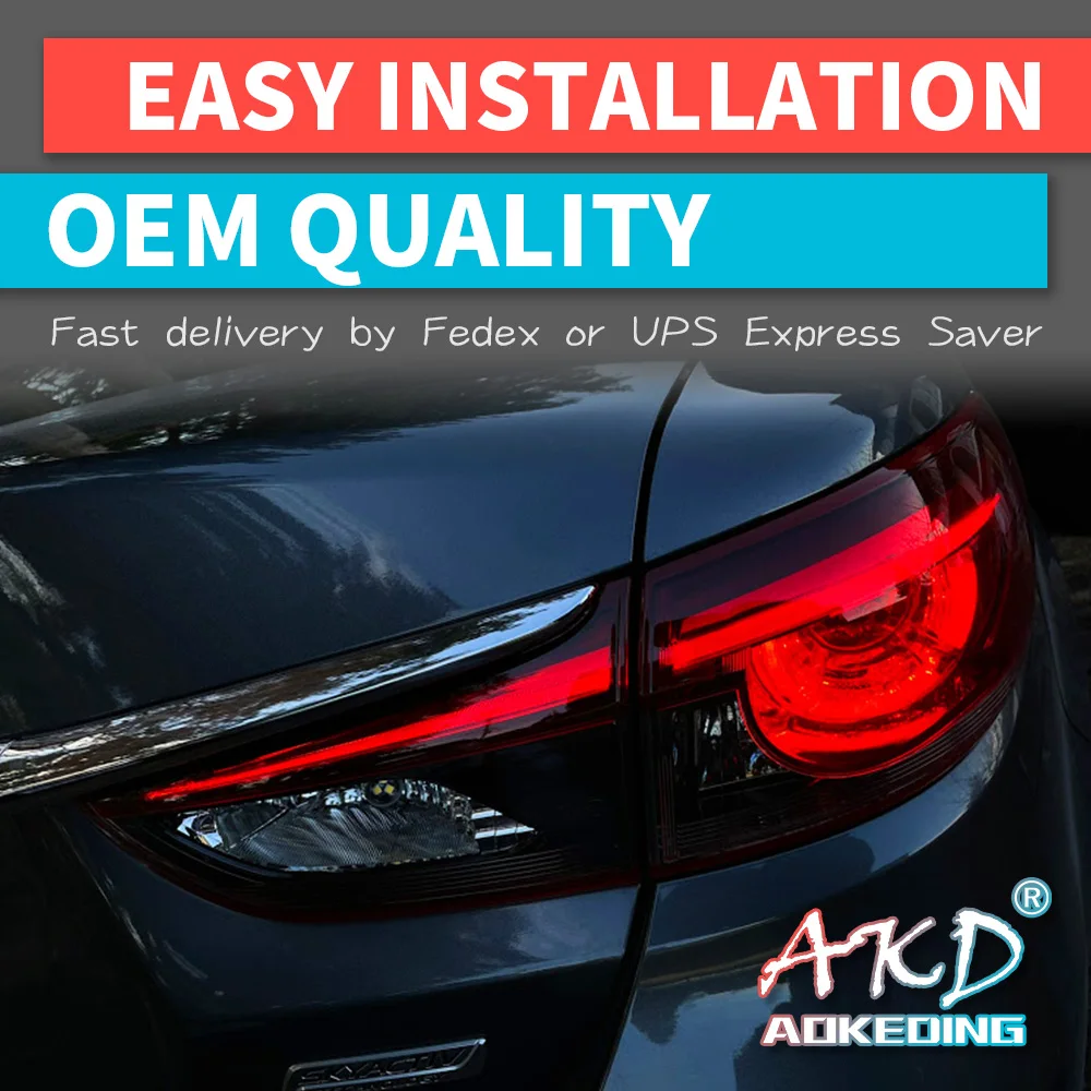 Car Styling Taillights for Mazda 6 Atenza GJ2FP GJ2AP LED Tail Light 2013-2016 Tail Lamp DRL Rear Turn Signal Automotive
Car Styling Taillights for Mazda 6 Atenza GJ2FP GJ2AP LED Tail Light 2013-2016 Tail Lamp DRL Rear Turn Signal Automotive