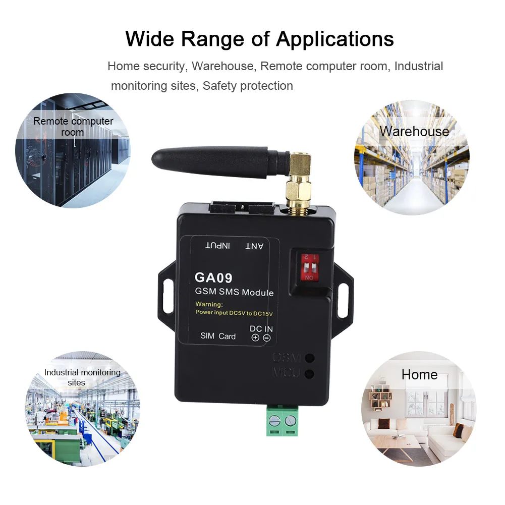 Mini 8 CH Home Security GSM Alarm System with Intelligent Design and Wireless SMS Alarm Call GA09 Alarm Box Antenna
Mini 8 CH Home Security GSM Alarm System with Intelligent Design and Wireless SMS Alarm Call GA09 Alarm Box Antenna