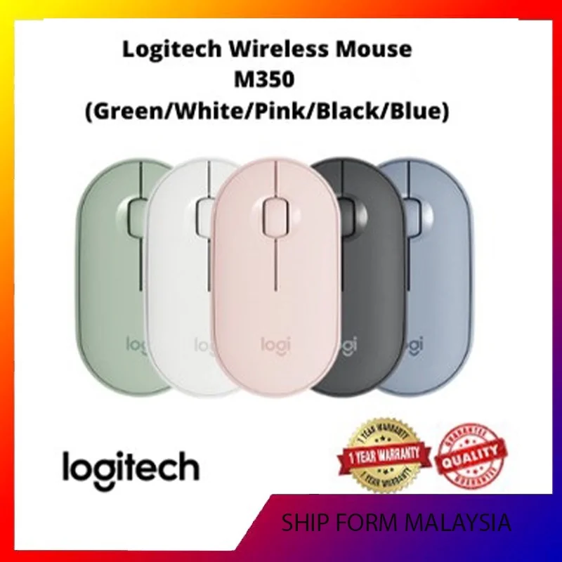 Logitech M350 Pebble Wireless Mouse 1000DPI 100g High Precision Optical Wireless Silent Bluetooth Mouse for Laptop PC
Logitech M350 Pebble Wireless Mouse 1000DPI 100g High Precision Optical Wireless Silent Bluetooth Mouse for Laptop PC