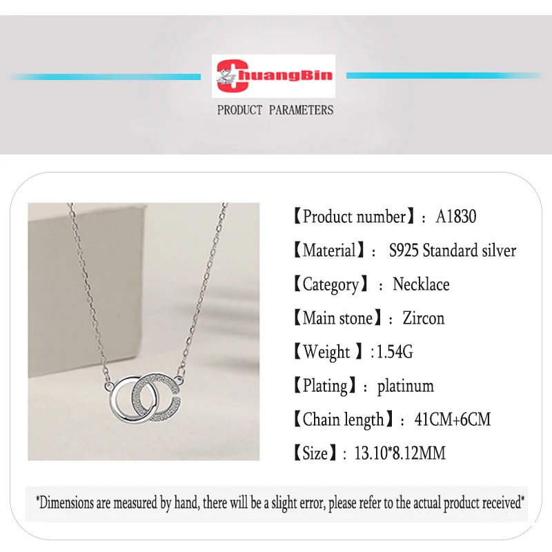 Genuine S925 sterling silver interlocking necklace female Korean version inlaid zircon niche design letter necklace
Genuine S925 sterling silver interlocking necklace female Korean version inlaid zircon niche design letter necklace