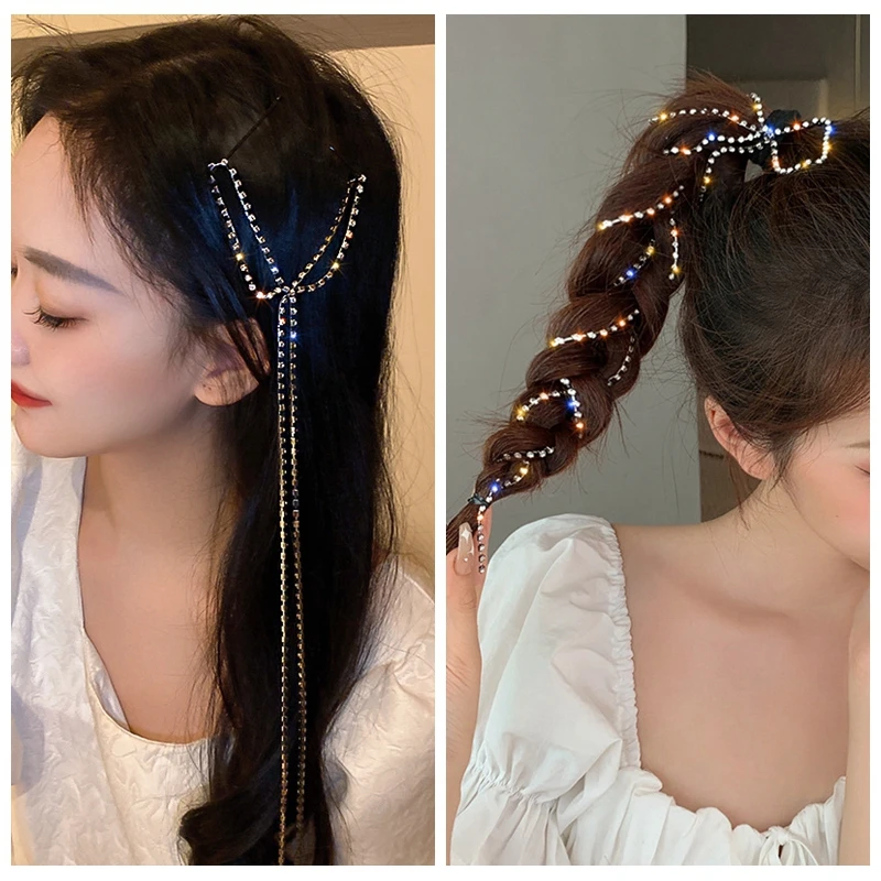 MOGAKU Shine Hairpins Rhinestone Barrette for Women Long Tassel Crystal Dirty Braid Hair Clips Wedding Party Headwear Jewelry
MOGAKU Shine Hairpins Rhinestone Barrette for Women Long Tassel Crystal Dirty Braid Hair Clips Wedding Party Headwear Jewelry