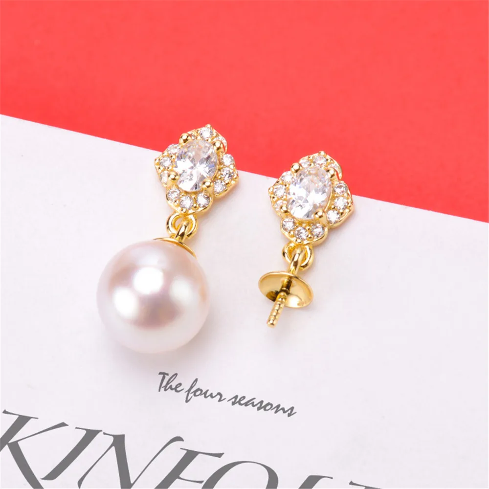 Real Solid 925 Sterling Silver Pearl Stud Earrings Accessories Findings DIY Jewelry Ear Hook Blank Empty Support
Real Solid 925 Sterling Silver Pearl Stud Earrings Accessories Findings DIY Jewelry Ear Hook Blank Empty Support