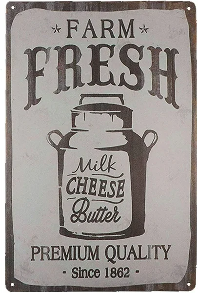 TISOSO ферма свежее молоко сыр масло Новинка Металлические оловянные знаки бар ресторан кухня домашний декор настенное искусство 
TISOSO ферма свежее молоко сыр масло Новинка Металлические оловянные знаки бар ресторан кухня домашний декор настенное искусство