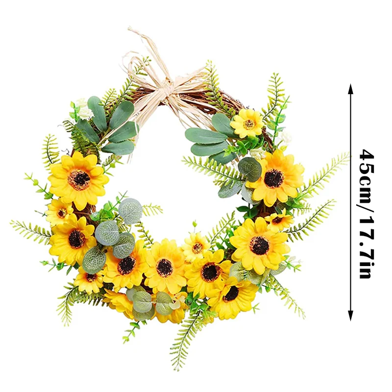 Outdoor Sunflower Wreaths for Window Easter Decor Garland Spring Summer Front Door Bedroom Wall Family Party Gift L23
Outdoor Sunflower Wreaths for Window Easter Decor Garland Spring Summer Front Door Bedroom Wall Family Party Gift L23