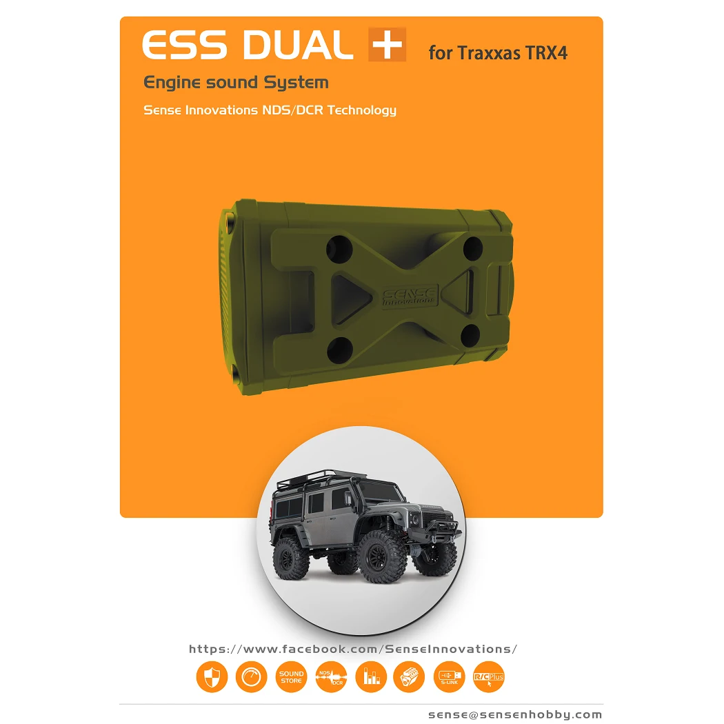 RC Car Sense ESS-ONE ESS-DUAL 2 Speakers Engine Sound Simulator For Axial SCX10 II WRAITH TRX-4 TRX4
RC Car Sense ESS-ONE ESS-DUAL 2 Speakers Engine Sound Simulator For Axial SCX10 II WRAITH TRX-4 TRX4