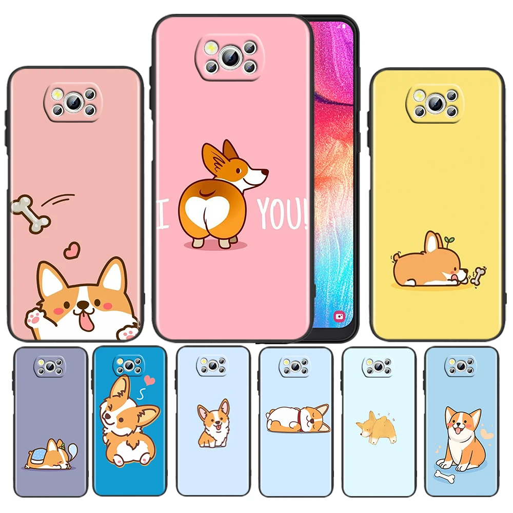 Cute Cartoon Corgi Dog For Xiaomi Poco Civi X3 F3 GT M3 C3 M2 F2 F1 X2 Pro 6X 5X A2 MIX3 Silicone Black Phone Case Cover
Cute Cartoon Corgi Dog For Xiaomi Poco Civi X3 F3 GT M3 C3 M2 F2 F1 X2 Pro 6X 5X A2 MIX3 Silicone Black Phone Case Cover