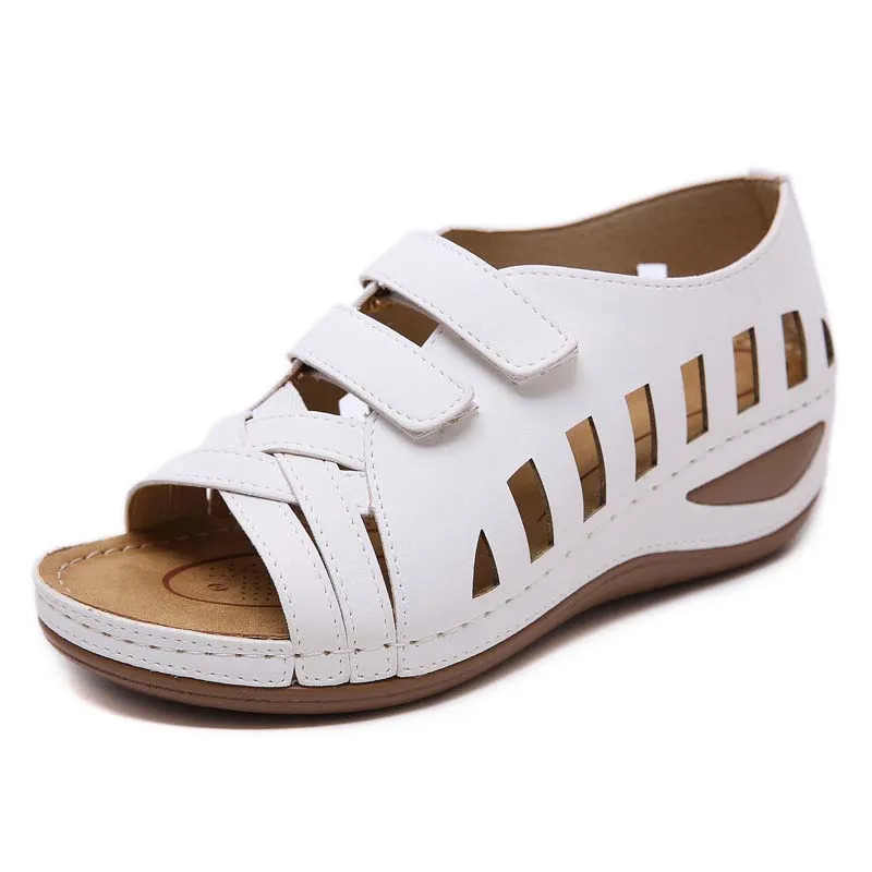 New Fashion Women Sandals Wedges Hollow Open Toe Ladies Sandals Solid Color Retro Shoes for Women Comfort Ladies Shoes
New Fashion Women Sandals Wedges Hollow Open Toe Ladies Sandals Solid Color Retro Shoes for Women Comfort Ladies Shoes