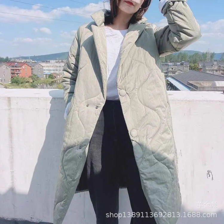 20 joker new winter pure color version loose big pressure in the cotton long cotton-padded clothes coat female I717
20 joker new winter pure color version loose big pressure in the cotton long cotton-padded clothes coat female I717