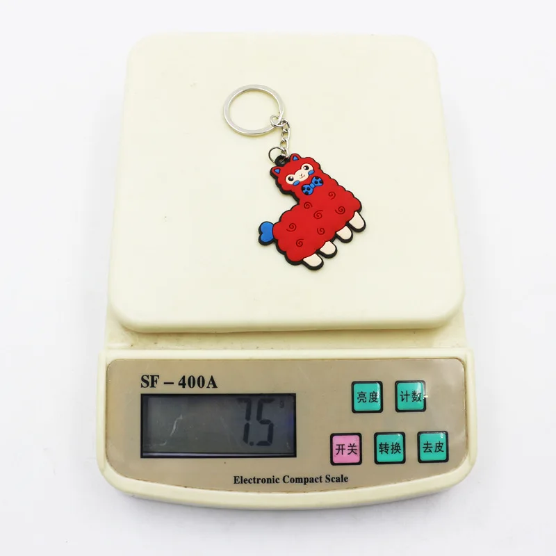 Cute Anime Alpaca Keychain For Women Men's Fashion Bag Pendant Car Key Chain Ring Accessories Holiday Promotional Gifts | Украшения и