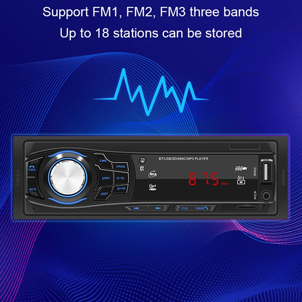 1 DIN Car FM Radio Multimedia MP3 Player USB Stereo Audio Receiver AUX IN LED Digital Tube Bluetooth Support TF Card U Disk APP
1 DIN Car FM Radio Multimedia MP3 Player USB Stereo Audio Receiver AUX IN LED Digital Tube Bluetooth Support TF Card U Disk APP