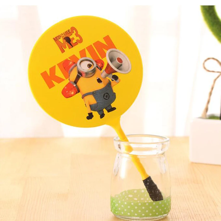 1PC New Cute Cartoon Animals Fan Shape Creative Ballpen Ball Pen School Office Supply Gift Customizable logo | Канцтовары для офиса