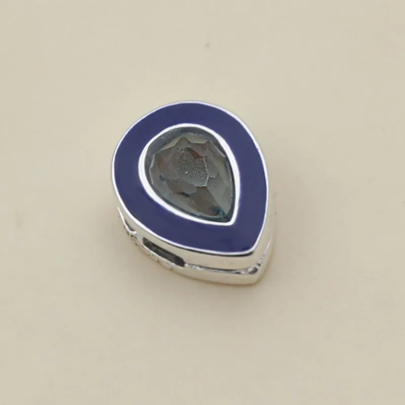 Genuine 925 Sterling Silver Bead Charm Reflexions Dazzling Blue Droplet Clip Beads Fit pan Bracelet & Bangle Diy Jewelry
Genuine 925 Sterling Silver Bead Charm Reflexions Dazzling Blue Droplet Clip Beads Fit pan Bracelet & Bangle Diy Jewelry