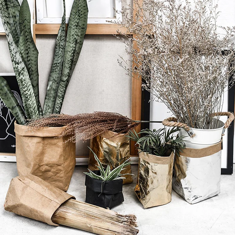 Mini Succulents Flower Pots Washable Paper Desktop Storage Bag Planter Pot Strong Tear Resistance Container Flowerpot
Mini Succulents Flower Pots Washable Paper Desktop Storage Bag Planter Pot Strong Tear Resistance Container Flowerpot