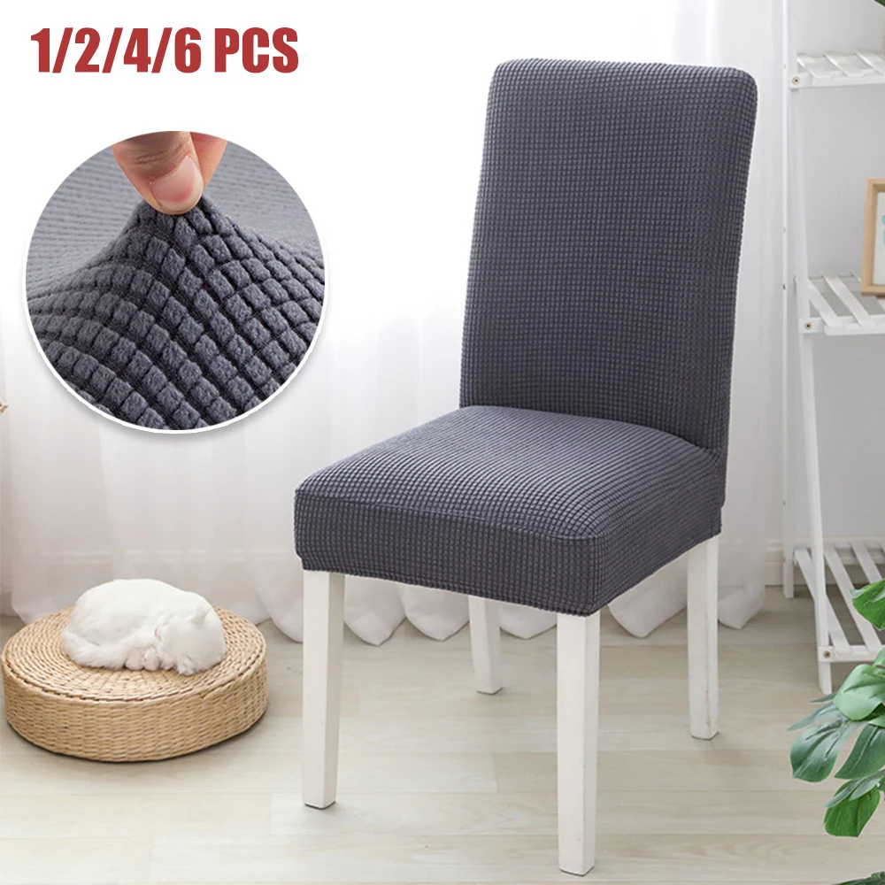 Solid Jacquard Dining Chair Covers Spandex Elastic Removable Anti-dirty Kitchen Seat Case Wedding Chair Slipcover for Banquet
Solid Jacquard Dining Chair Covers Spandex Elastic Removable Anti-dirty Kitchen Seat Case Wedding Chair Slipcover for Banquet