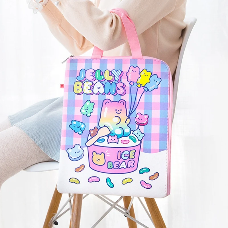 A4 File Folder Cute Bear Document Organizer Holder Korean 13 Inches Laptop for Gilrs Kawaii Information Bag
A4 File Folder Cute Bear Document Organizer Holder Korean 13 Inches Laptop for Gilrs Kawaii Information Bag