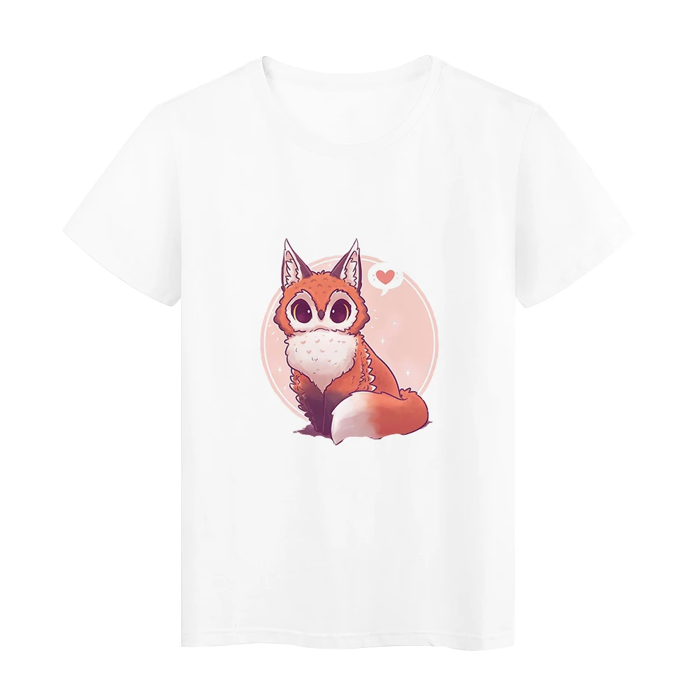 Cute Cartoon Fox Teens Popular T-shirts Aesthetic Ulzzang Lady Tops White Tee Korean Style Fashion Women T Shirt Summer
Cute Cartoon Fox Teens Popular T-shirts Aesthetic Ulzzang Lady Tops White Tee Korean Style Fashion Women T Shirt Summer
