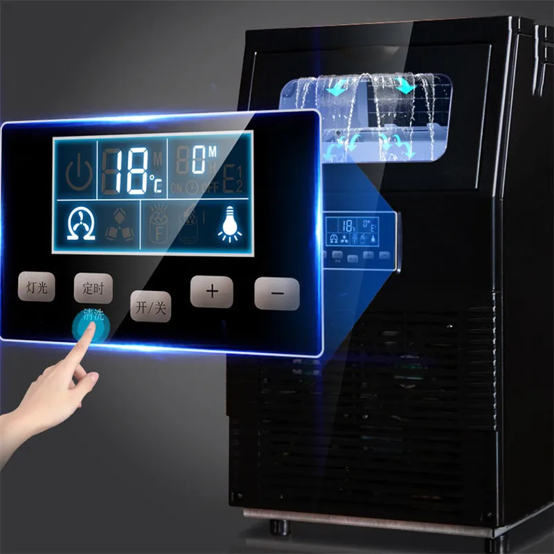 Fully Automatic Ice Maker Machine 40kg Desktop Commercial Small Home Use Square Ice Cube Ice Making Tools Frozen Home Appliances
Fully Automatic Ice Maker Machine 40kg Desktop Commercial Small Home Use Square Ice Cube Ice Making Tools Frozen Home Appliances