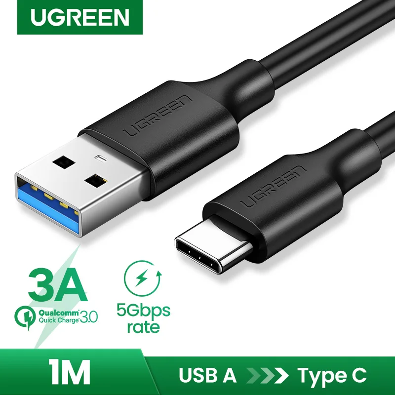 UGREEN USB Type C Cable for Samsung Galaxy S9 Note 8 9 USB 3.0 Type-C 3A Fast Charging Data Cable for Huawei P20 Pro USB Cable
UGREEN USB Type C Cable for Samsung Galaxy S9 Note 8 9 USB 3.0 Type-C 3A Fast Charging Data Cable for Huawei P20 Pro USB Cable