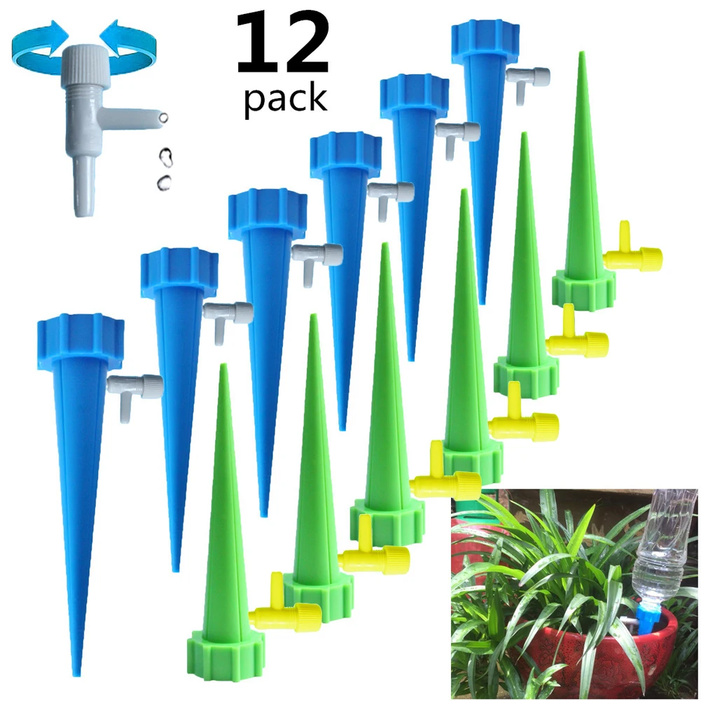 12 Pack Automatic Irrigation Device Drip Flower Plant Sprinkler Watering Spike Tool Kit Adjustable Water Self-Watering Device
12 Pack Automatic Irrigation Device Drip Flower Plant Sprinkler Watering Spike Tool Kit Adjustable Water Self-Watering Device