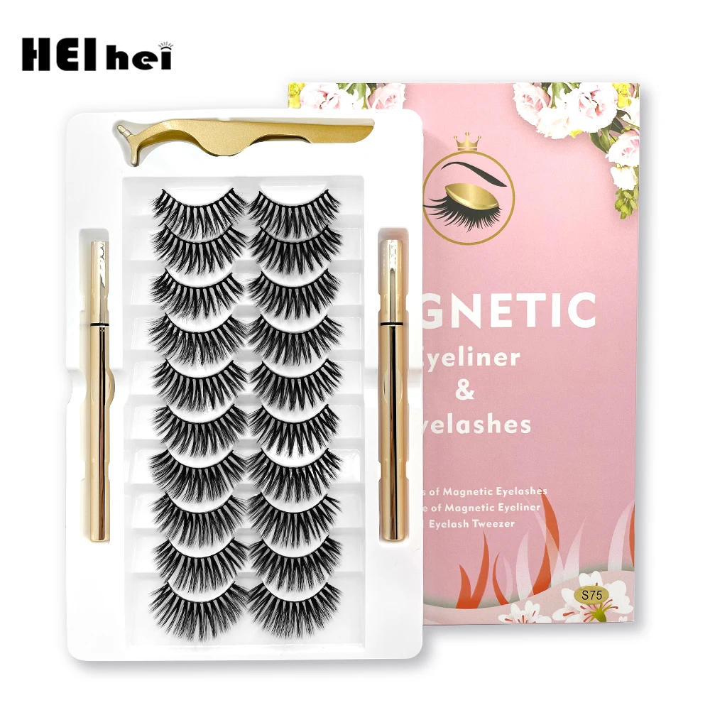 10PCS Magnetic Force Eyelashes Quick Drying Thick False Lashes Long Lasting Liquid Eyeliner Tweezer Set Eyelash Extension Makeup
10PCS Magnetic Force Eyelashes Quick Drying Thick False Lashes Long Lasting Liquid Eyeliner Tweezer Set Eyelash Extension Makeup