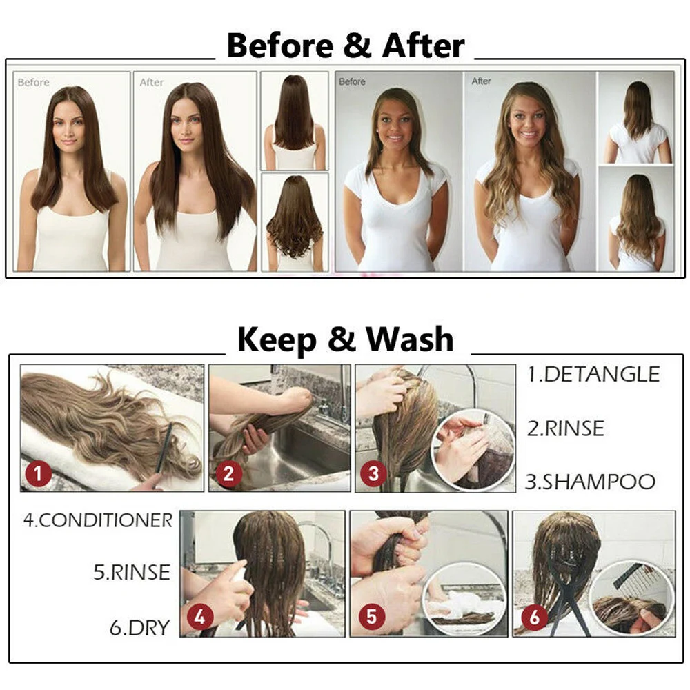 Synthetic Halo Hair Extensions 20 Inch One Piece Transparent Headband Hair Straight Highlight Invisible Flip in Hair Extensions
Synthetic Halo Hair Extensions 20 Inch One Piece Transparent Headband Hair Straight Highlight Invisible Flip in Hair Extensions